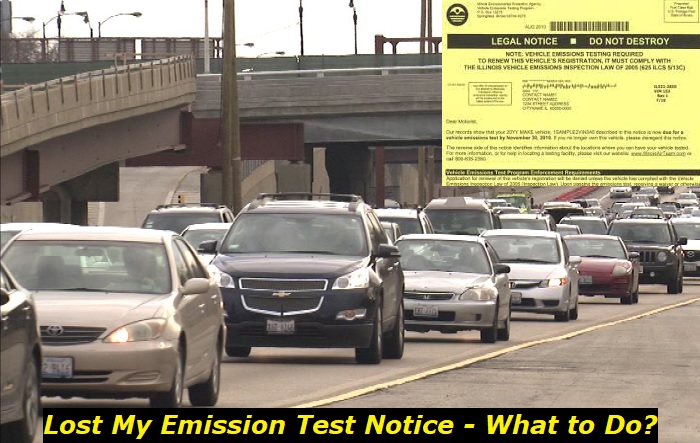 lost emission test notice